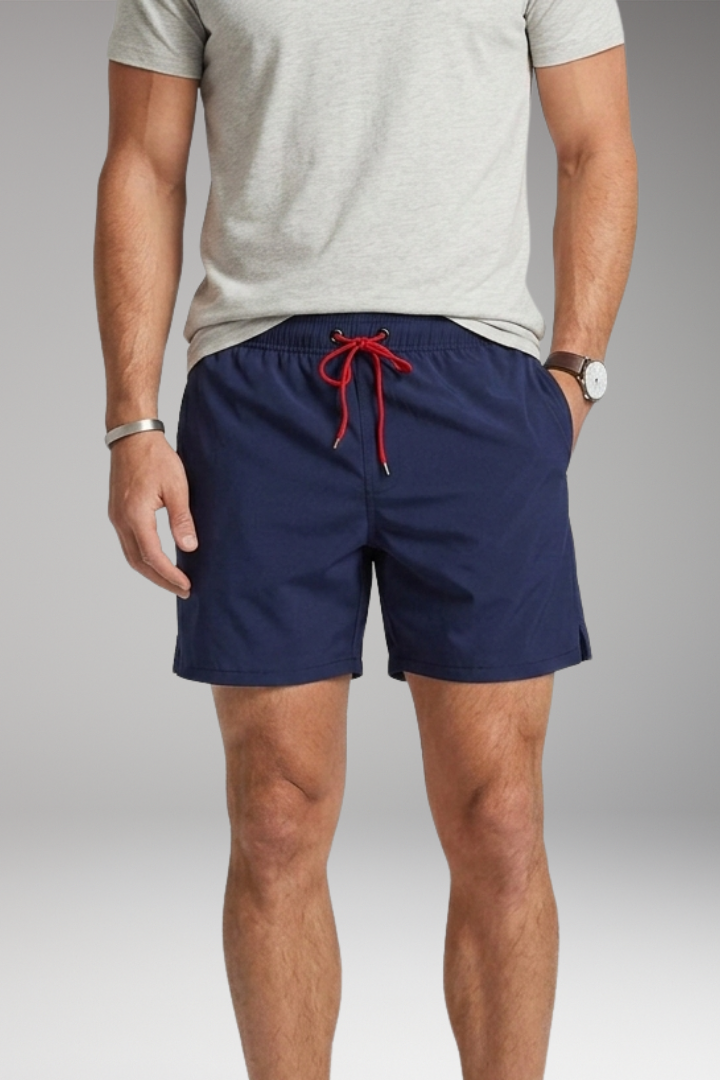 Men’s Stretch Shorts with Drawstring Waistband and Side Pockets