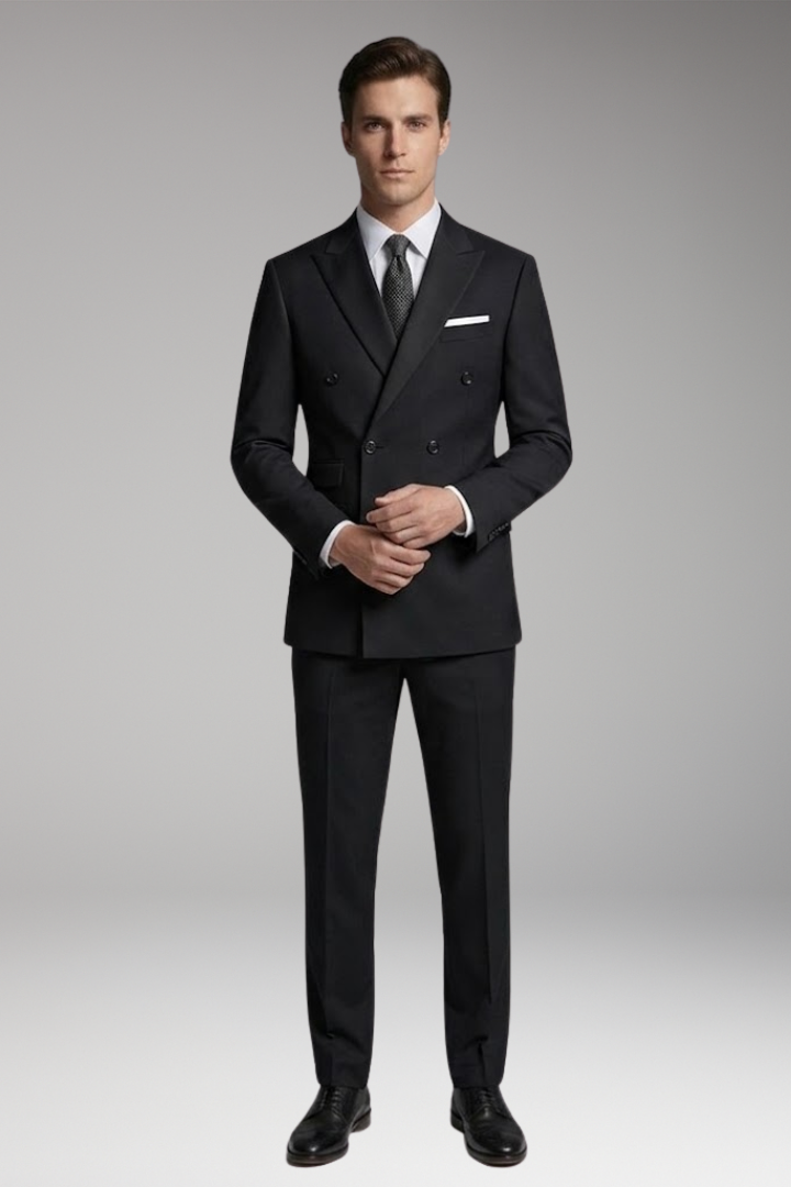 Men's Suit Set with Tailored Blazer and Formal Trousers