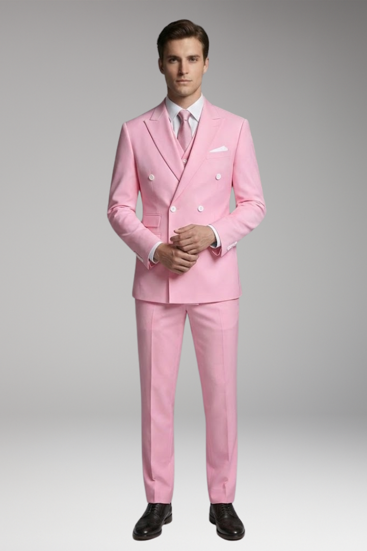 Men's Suit Set with Tailored Blazer and Formal Trousers