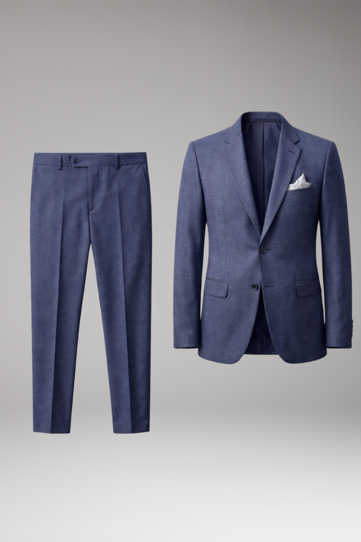 Men’s Suit with Slim Fit and Peak Lapels