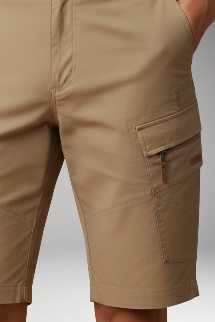 Men's Summer Shorts with Adjustable Waistband and Zippered Pockets