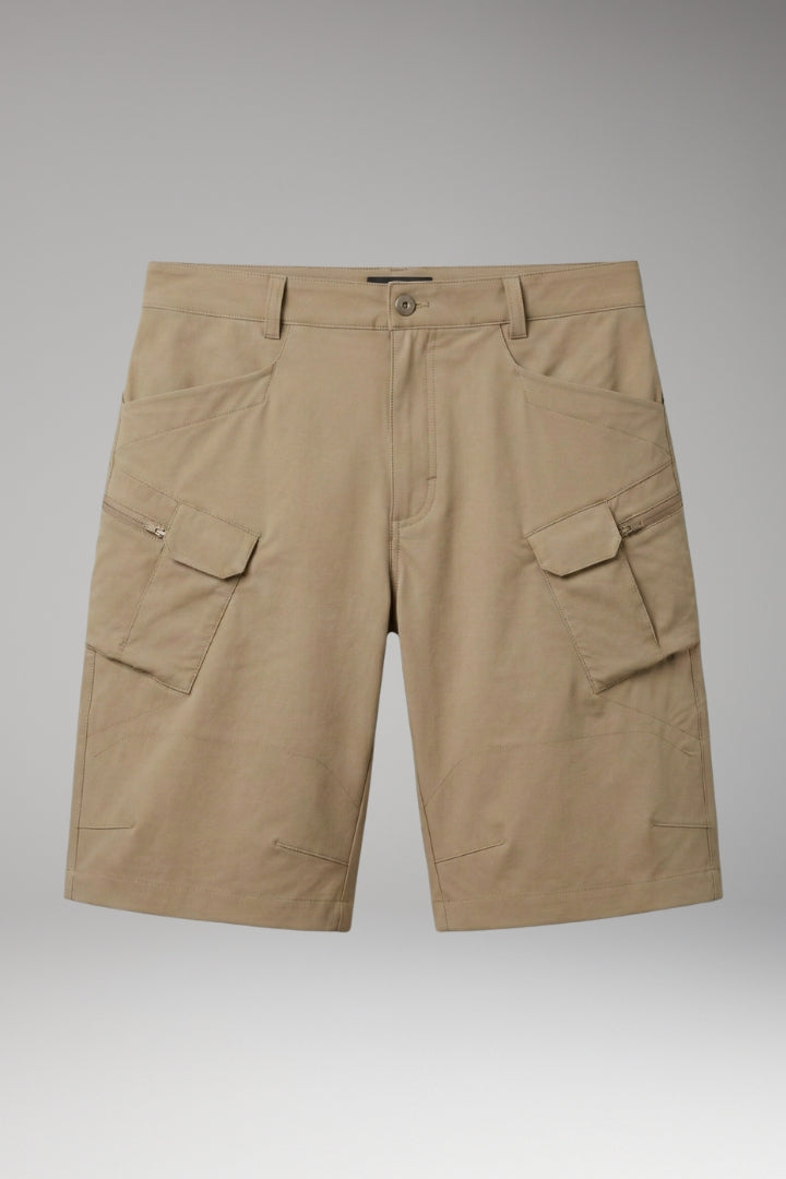 Men's Summer Shorts with Adjustable Waistband and Zippered Pockets