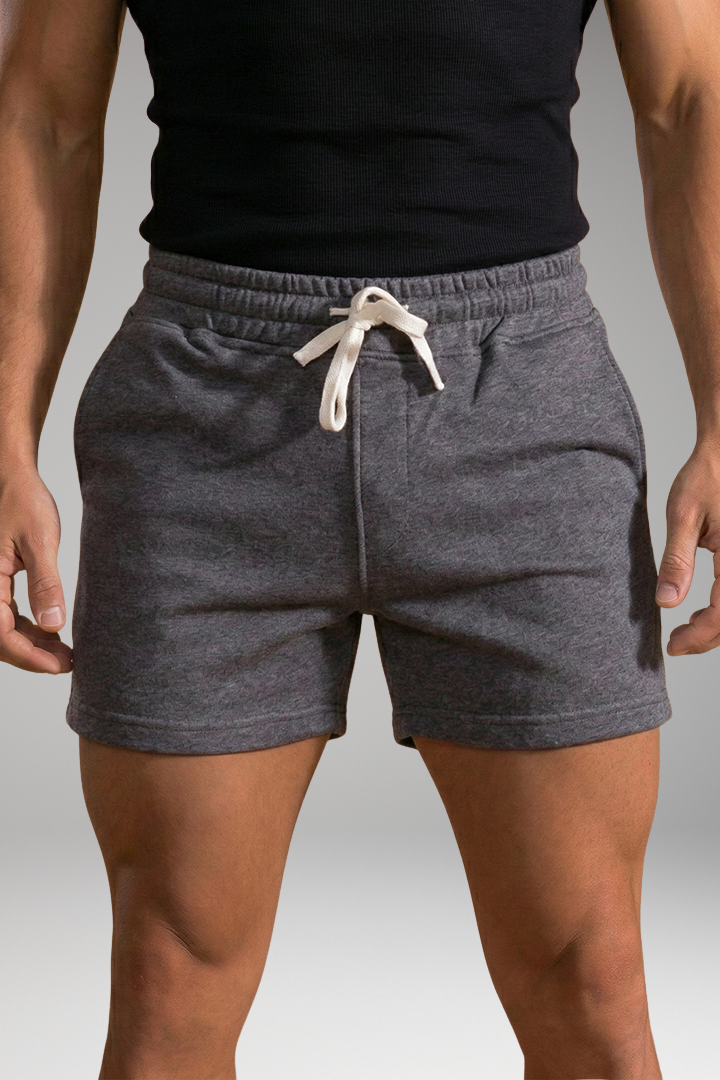 Men's Summer Shorts with Elastic Waistband and Drawstring