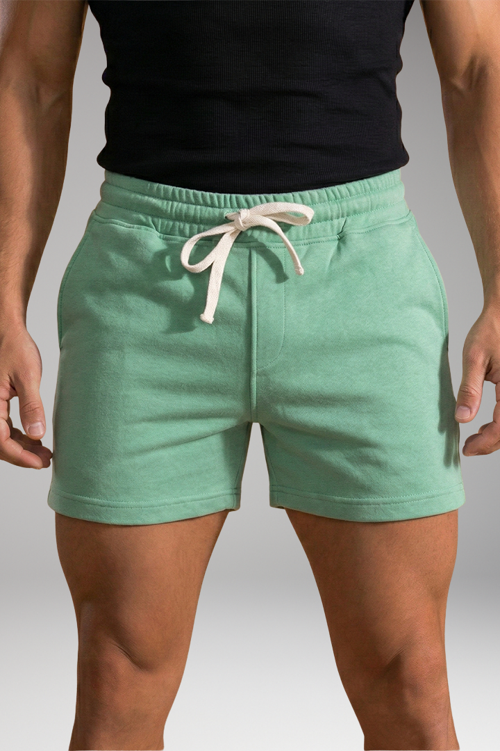 Men's Summer Shorts with Elastic Waistband and Drawstring