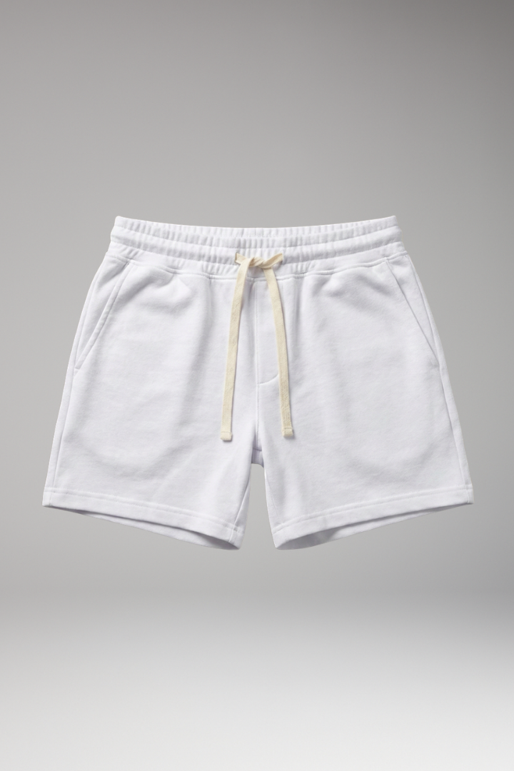 Men's Summer Shorts with Elastic Waistband and Drawstring