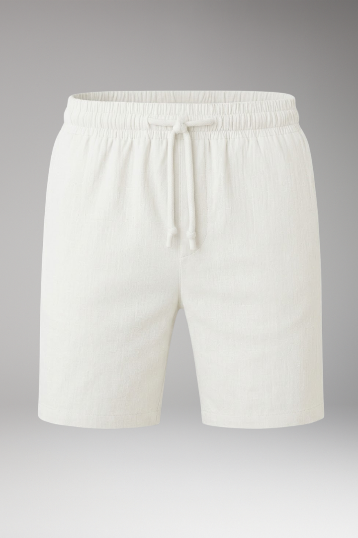 Men's Summer Shorts with Elastic Waistband and Drawstring
