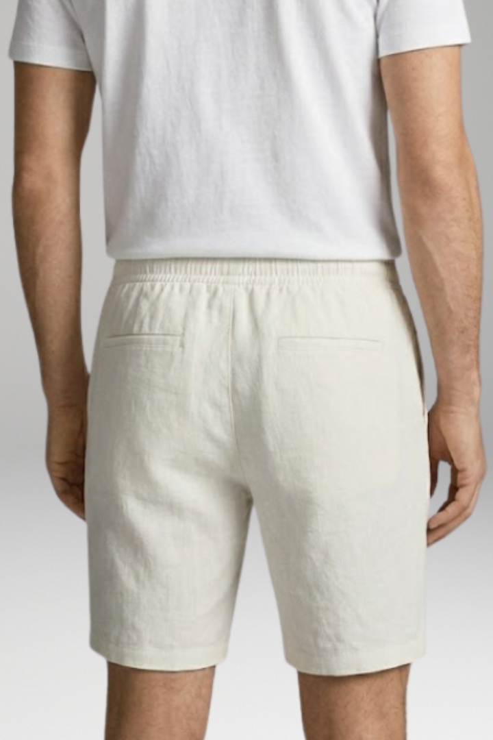 Men's Summer Shorts with Elastic Waistband and Drawstring