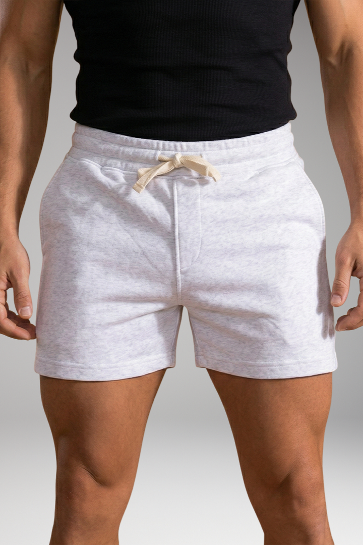Men's Summer Shorts with Elastic Waistband and Drawstring
