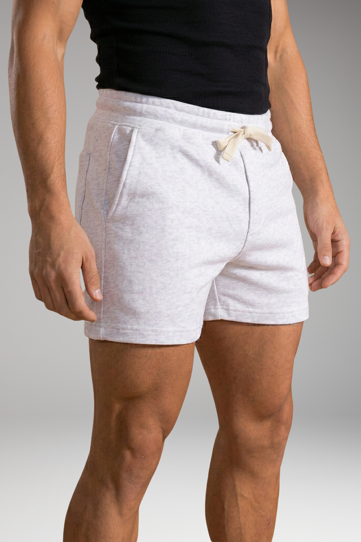 Men's Summer Shorts with Elastic Waistband and Drawstring