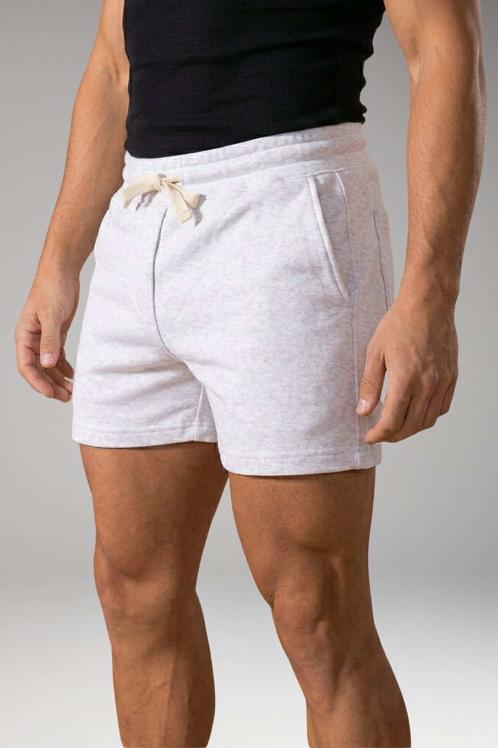 Men's Summer Shorts with Elastic Waistband and Drawstring