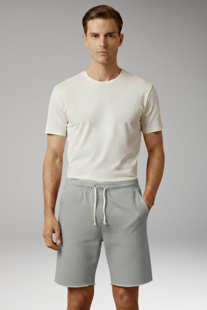 Men's Summer Shorts with Elastic Waistband and Drawstring