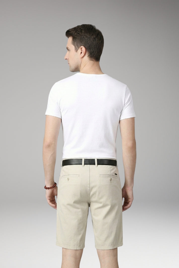 Men's Summer Shorts with Zip Closure and Slim Fit