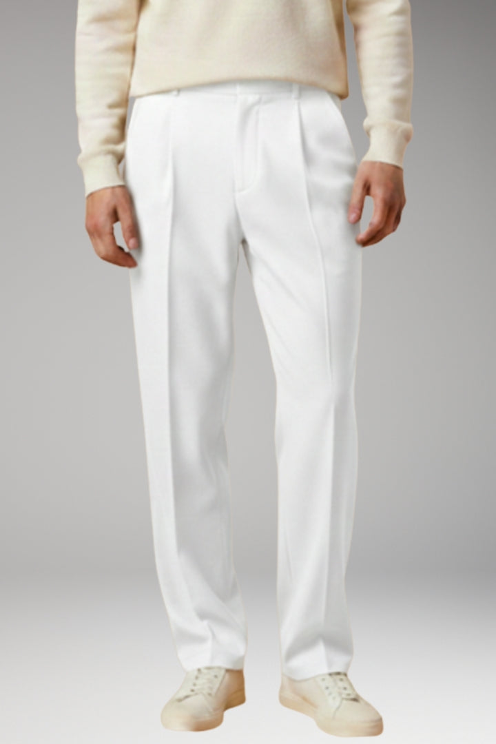 Men’s Summer Trousers with Wide-Leg and Elastic Waistband