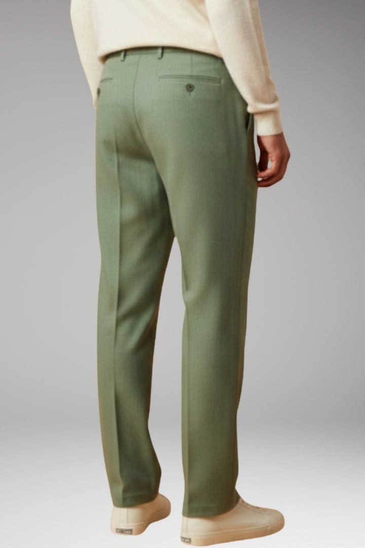Men’s Summer Trousers with Wide-Leg and Elastic Waistband