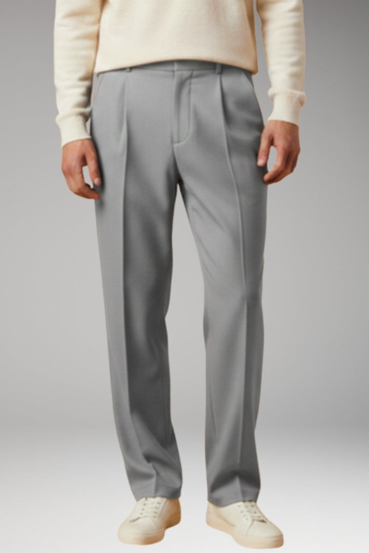 Men’s Summer Trousers with Wide-Leg and Elastic Waistband