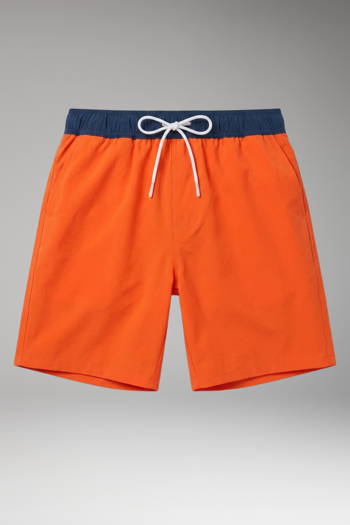 Men’s Swim Shorts with Drawstring Waistband and Side Pockets