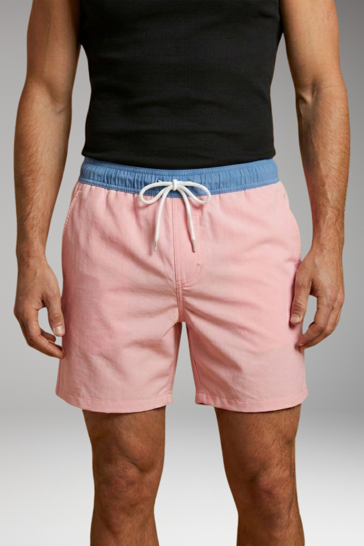 Men’s Swim Shorts with Drawstring Waistband and Side Pockets