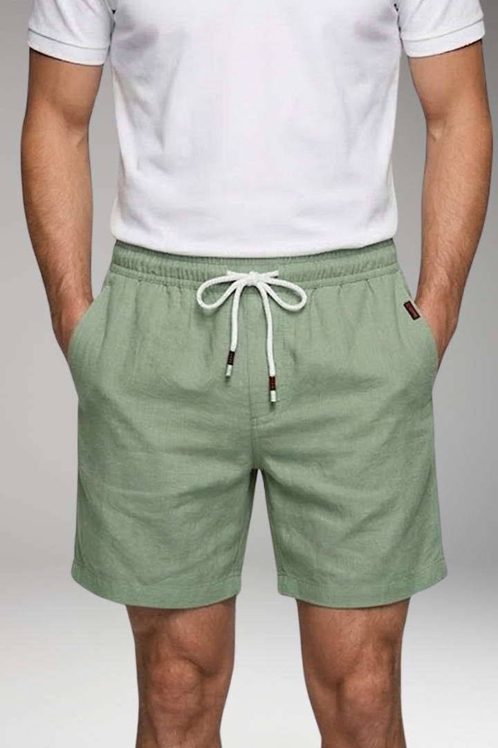 Men's Swim Shorts with Drawstring and Side Pockets