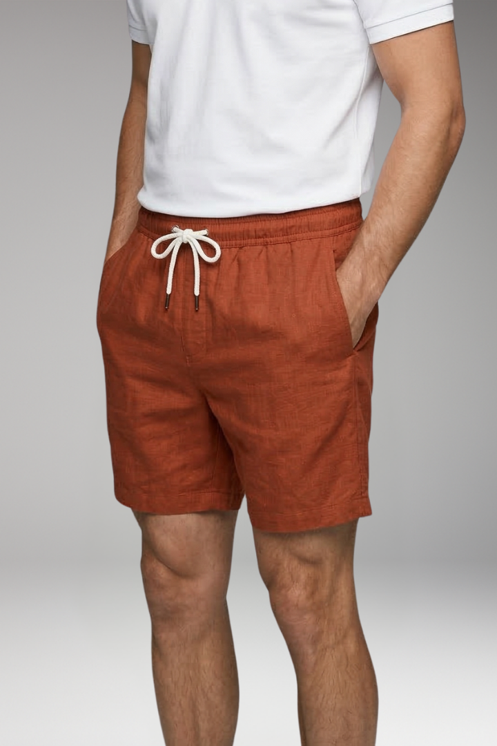 Men's Swim Shorts with Drawstring and Side Pockets