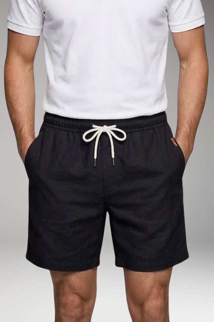 Men's Swim Shorts with Drawstring and Side Pockets