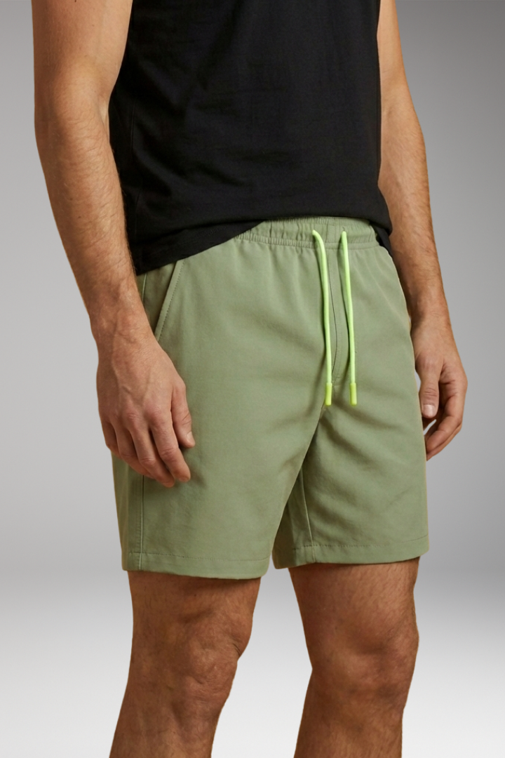 Men’s Swim Shorts with Elastic Waistband and Side Pockets
