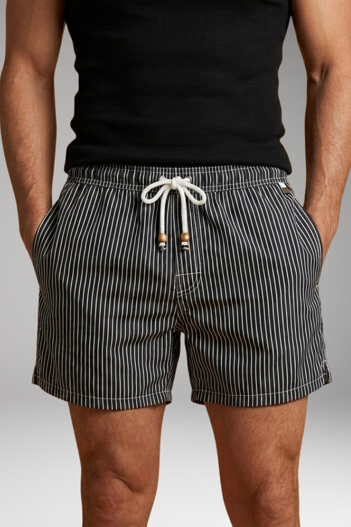 Men’s Swim Shorts with Elastic Waistband and Side Pockets