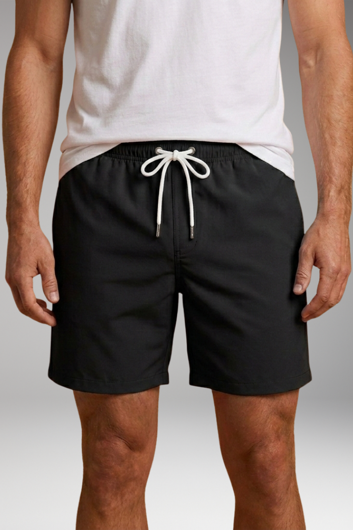 Men’s Swim Shorts with Elastic Waistband and Side Pockets