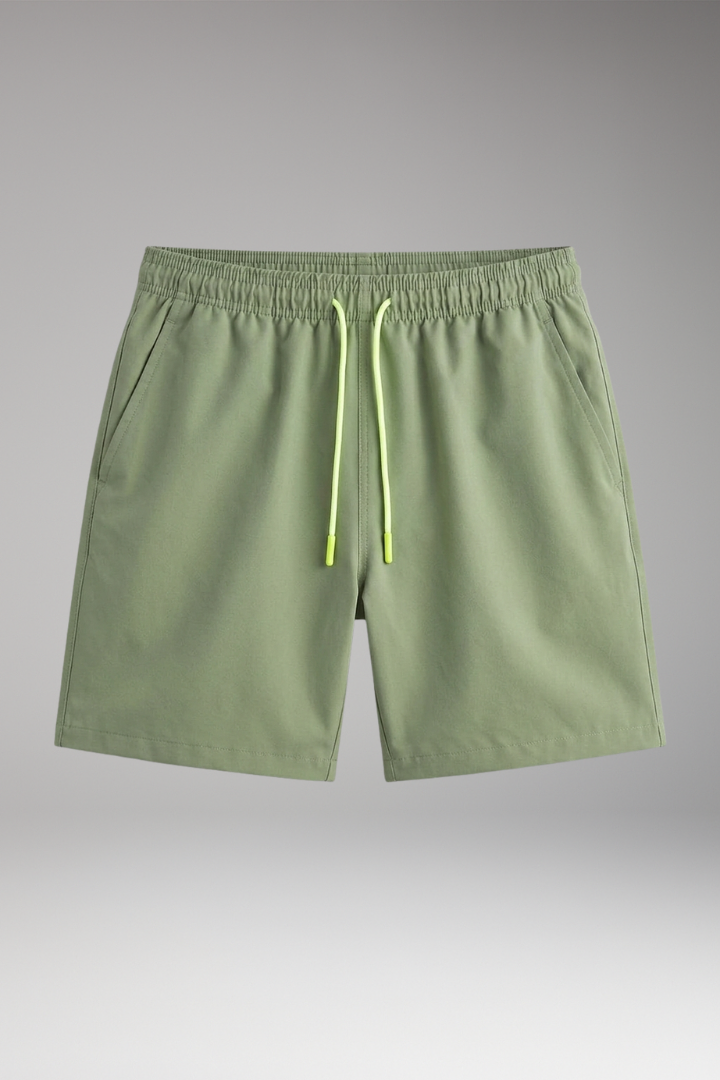 Men’s Swim Shorts with Elastic Waistband and Side Pockets