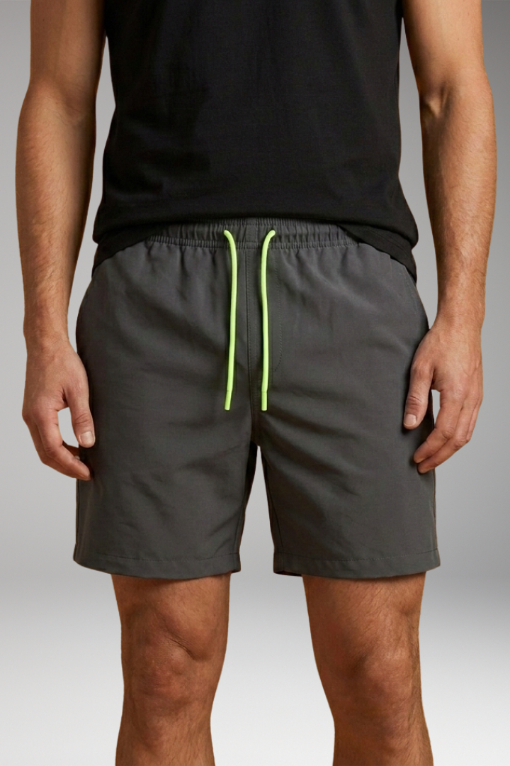 Men’s Swim Shorts with Elastic Waistband and Side Pockets