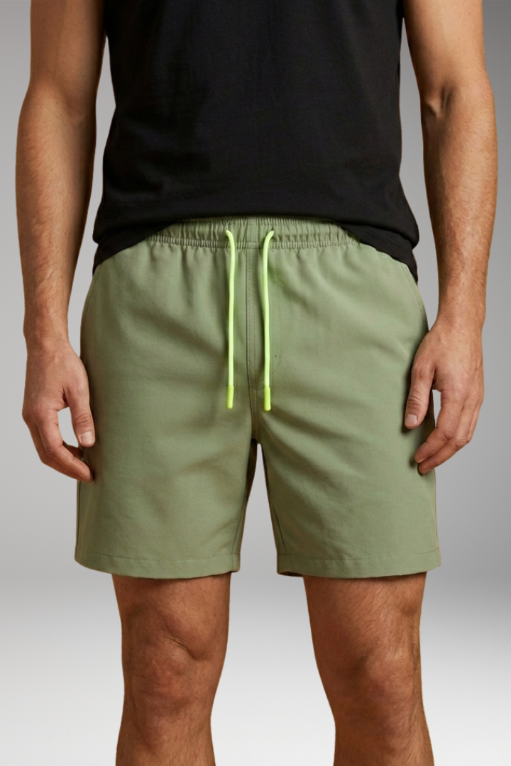 Men’s Swim Shorts with Elastic Waistband and Side Pockets