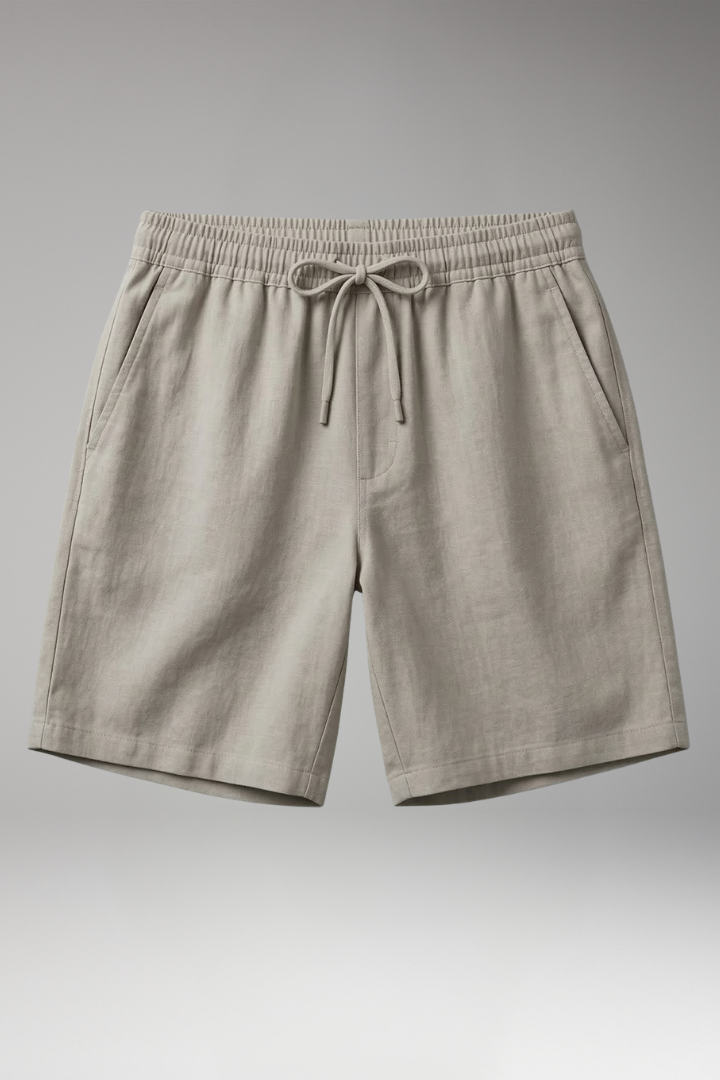 Men's Swim Shorts with Side Pockets and Drawstring