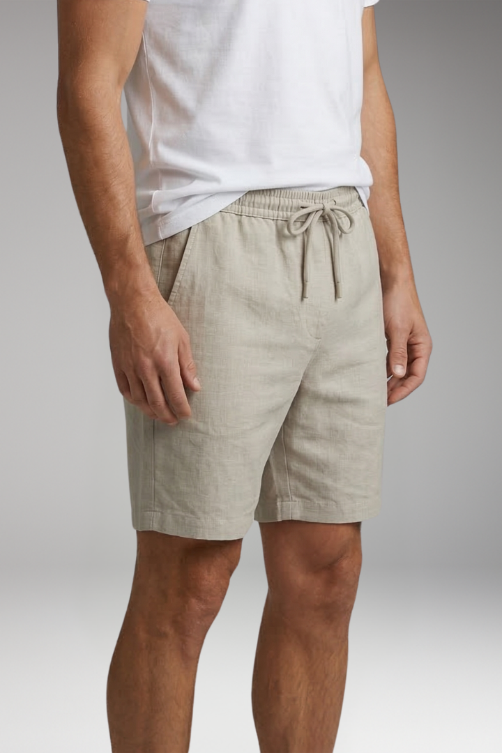 Men's Swim Shorts with Side Pockets and Drawstring
