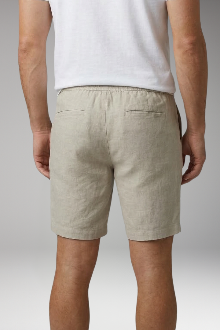 Men's Swim Shorts with Side Pockets and Drawstring
