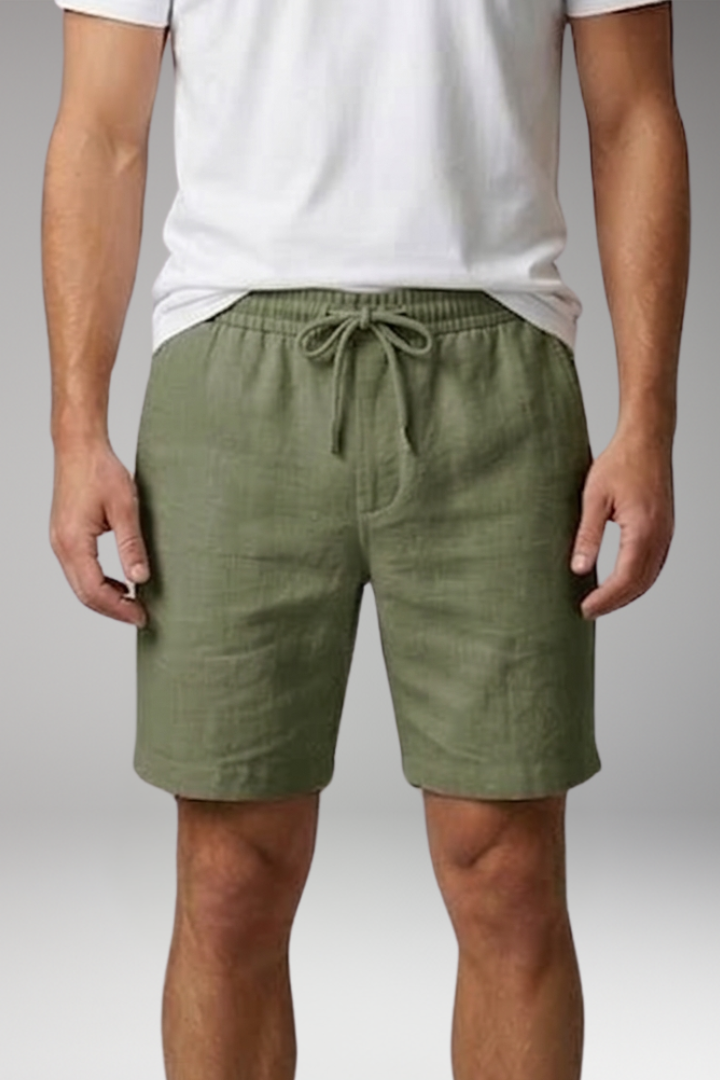 Men's Swim Shorts with Side Pockets and Drawstring