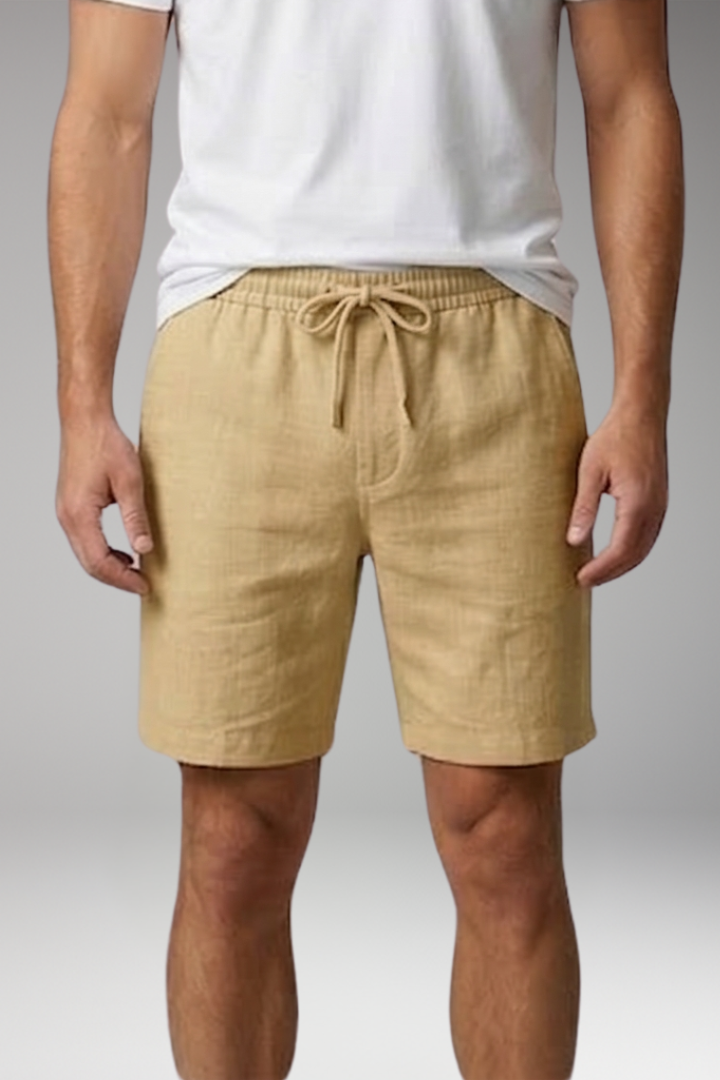 Men's Swim Shorts with Side Pockets and Drawstring