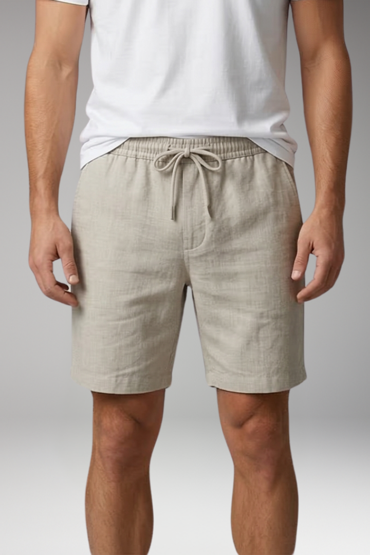 Men's Swim Shorts with Side Pockets and Drawstring