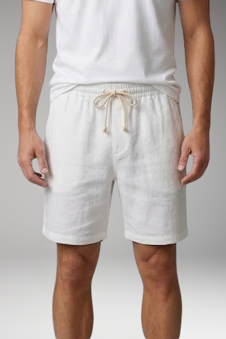 Men's Swim Shorts with Side Pockets and Drawstring