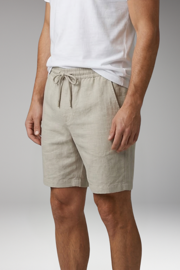 Men's Swim Shorts with Side Pockets and Drawstring
