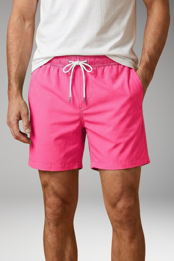 Men's Swim Shorts with Side Pockets for Swimming and Beach Activities