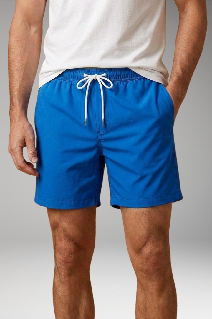Men's Swim Shorts with Side Pockets for Swimming and Beach Activities