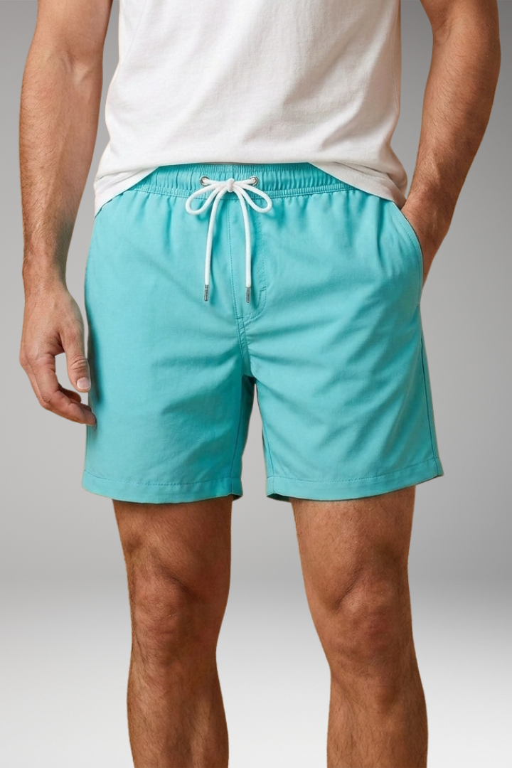 Men's Swim Shorts with Side Pockets for Swimming and Beach Activities