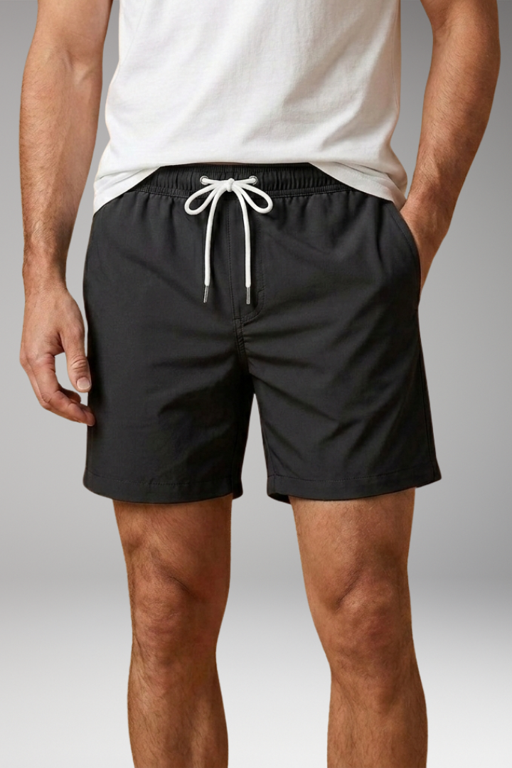 Men's Swim Shorts with Side Pockets for Swimming and Beach Activities