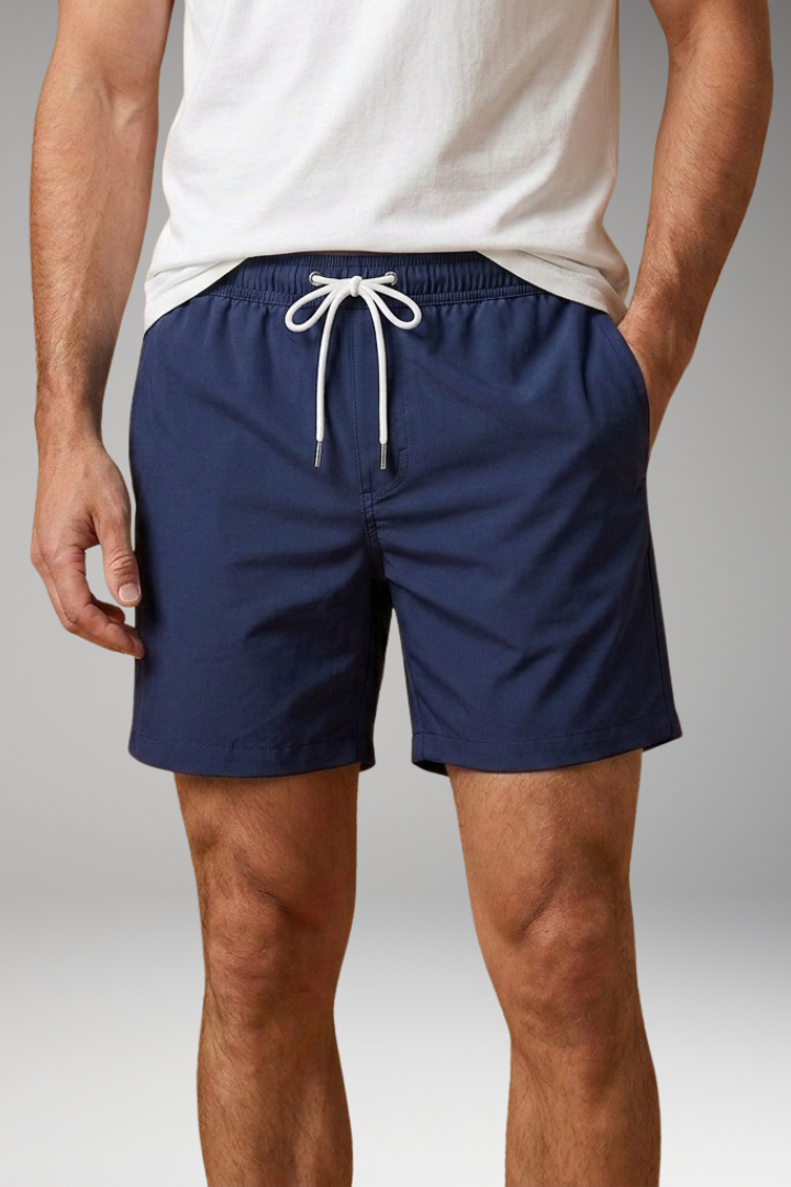 Men's Swim Shorts with Side Pockets for Swimming and Beach Activities