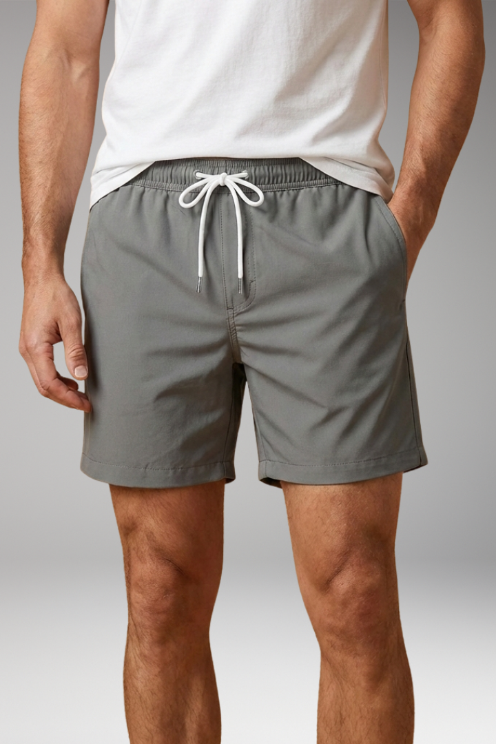 Men's Swim Shorts with Side Pockets for Swimming and Beach Activities