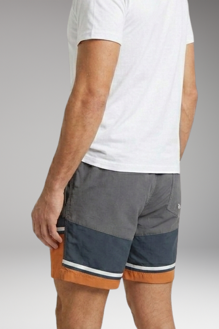 Men’s Swim Shorts with Striped Pattern for Swimming and Beach Activities