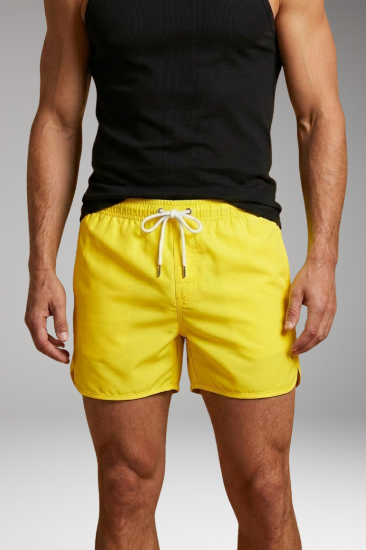 Men’s Swim Trunks with Modern Design and Elastic Waistband