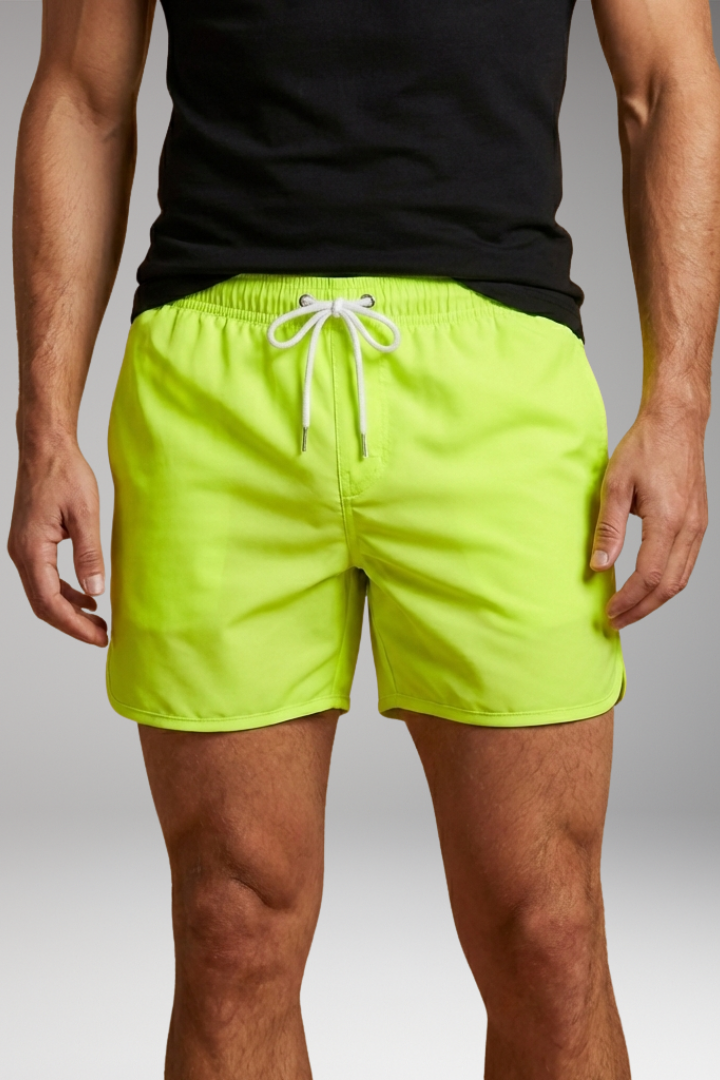 Men’s Swim Trunks with Modern Design and Elastic Waistband