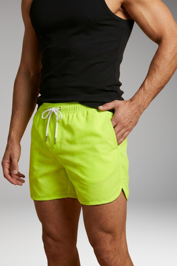 Men’s Swim Trunks with Modern Design and Elastic Waistband