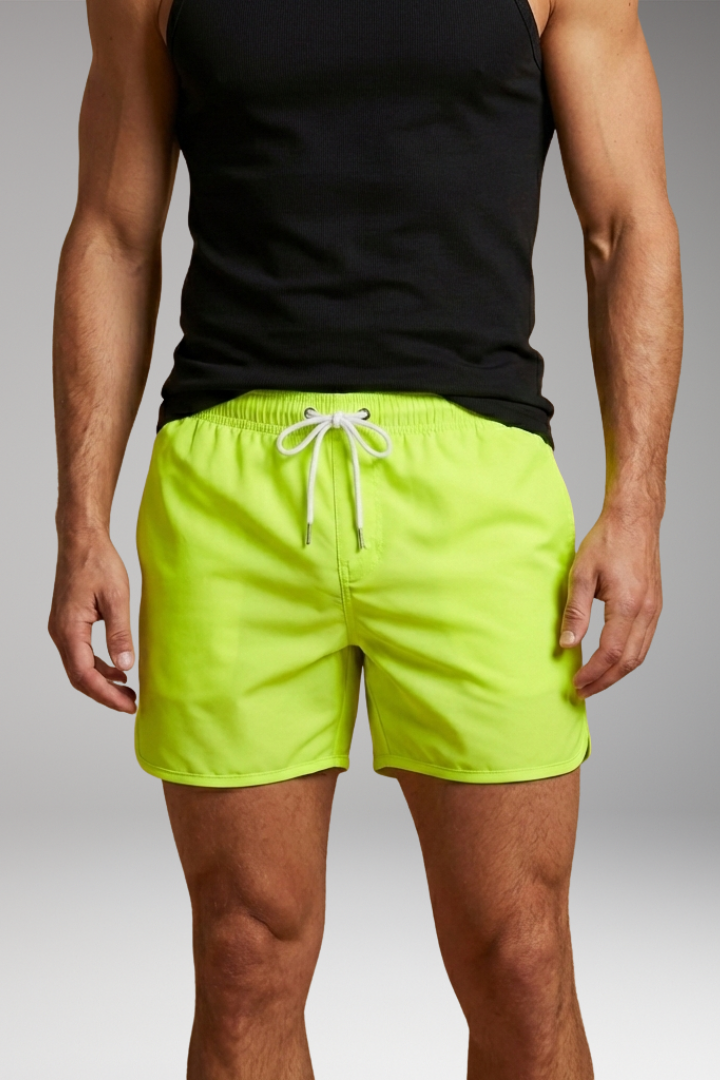 Men’s Swim Trunks with Modern Design and Elastic Waistband