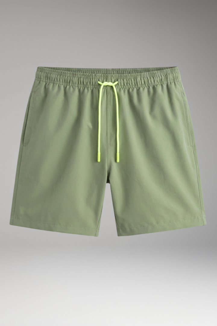 Men’s Swim Trunks with Quick-Drying Fabric and Elastic Waistband